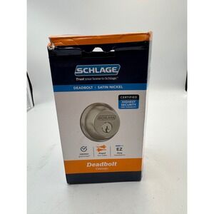 Schlage B62N G 619 Double Cylinder Deadbolt Satin Nickel Keyed Two Sides